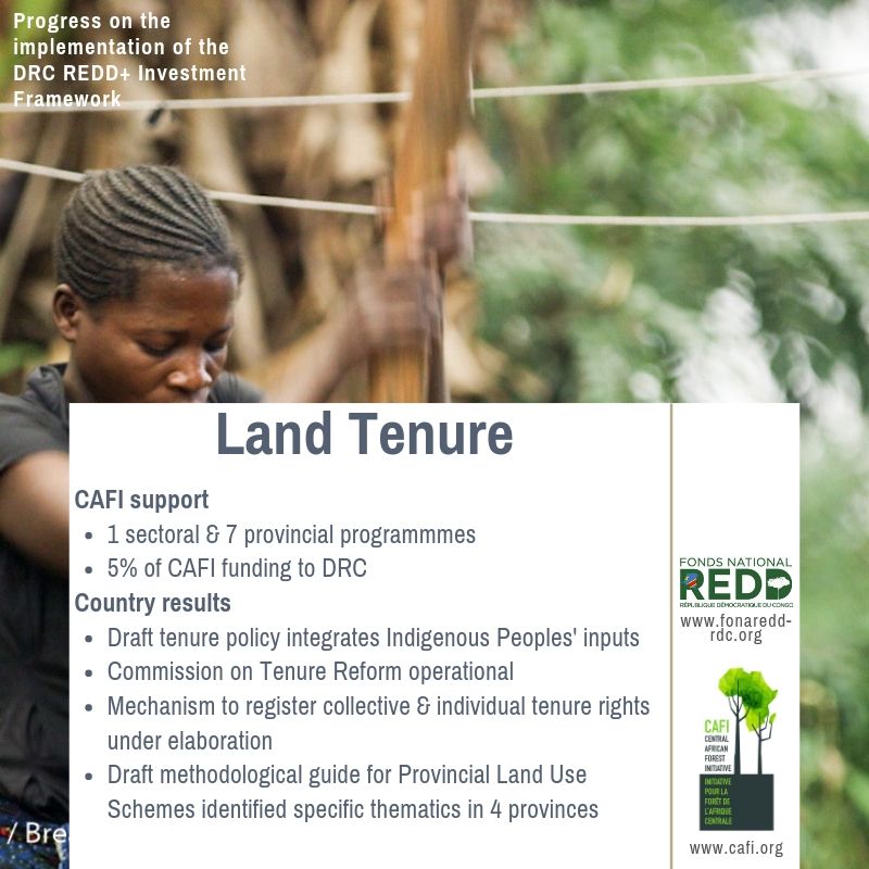 DRC progress land tenure